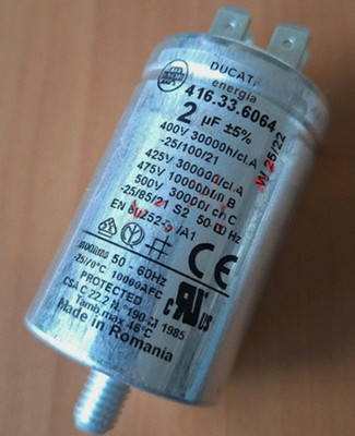 1Pcs For DUCATI 416.33.6064 AC motor starting and running capacitor 475V 2uF