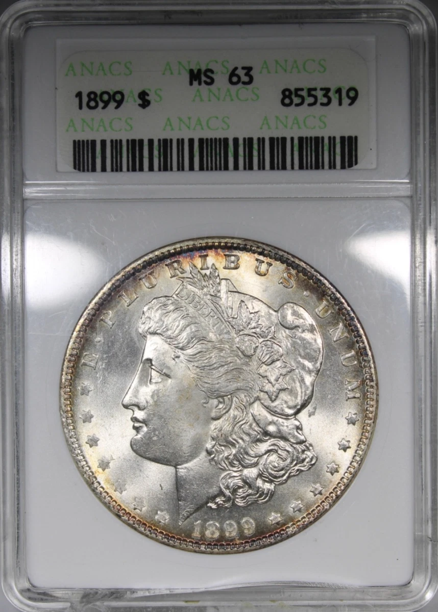 MS 63 Graded 1899 Year Morgan US Dollars (1878-1921) for sale | eBay