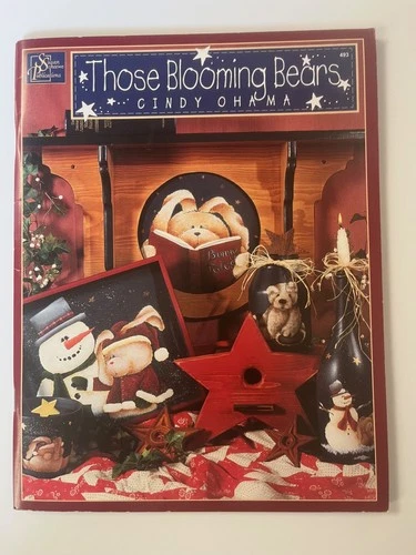 Those Blooming Bears Tole Painting Pattern Book Cindy Obama Teddies Decorative