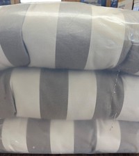 Sunbrella classic 3 seat couch outdoor cushion set Taupe and Khaki Stripes NEW