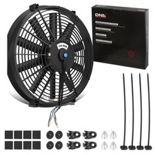 DNA MOTORING 14" High Performance Slim Electric Radiator Cooling Fan  Mount Kit