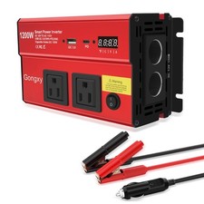 Car Power Inverters 1200W Inverter 12v DC to 110v AC Converter with AC Outle...