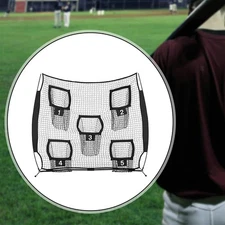 Baseball Net with Stand 7x7ft Portable Accessories Easy Setup Professional