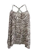 Coco Reef Women's Current Mesh Underwire Bra-Sized Tankini Top 38D, Brown 