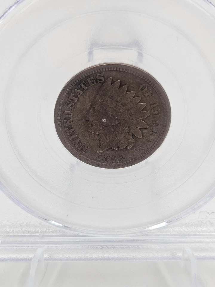 Rare 1862 PcGS VF25 Indian Head Cent Civil War Era Penny - Image 3 of 3