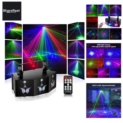propulsion Life Discolicht Partylicht, DMX 9 Lens LED RGB Partylicht Strobosk...