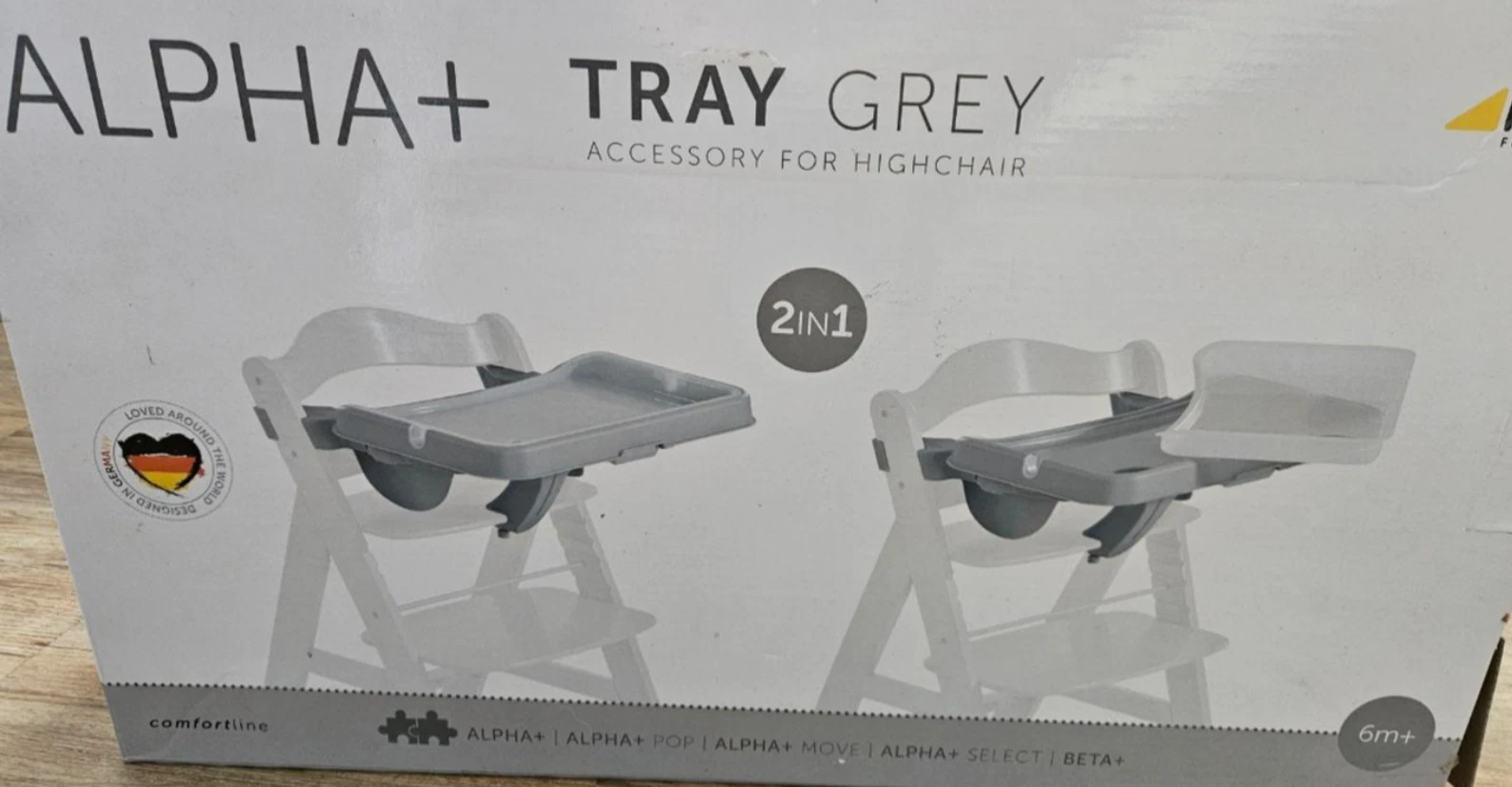 Hauck Alpha Tray Grey for Wooden Highchairs
Opens in a new window or tab