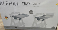 Hauck Alpha Tray Grey for Wooden Highchairs