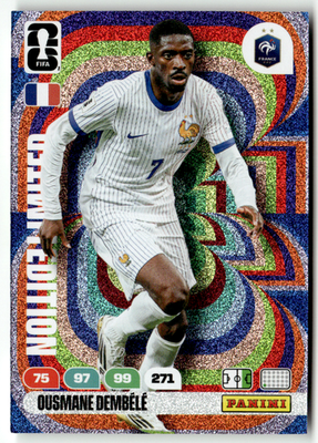 2026フランス代表 FIFAワールドカップ 7番 DEMBELE サイズL Panini FIFA World Cup Adrenalyn 2026 No. Ousmane Dembele Limited