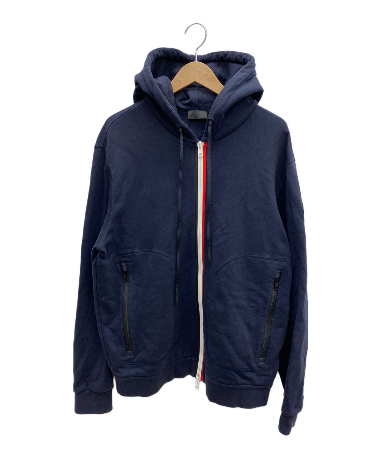 MONCLER/MAGLIA CARDIGAN Zip Hoodie Navy Size: XXL