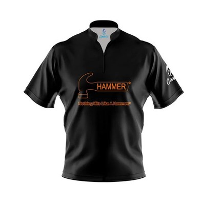 Custom Name - Men's Hammer Black Bowling Jersey Shirt - All Size
