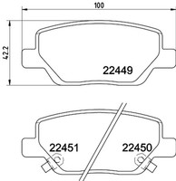 Hella Pagid Bremsbelagsatz Scheibenbremse 8DB 355 025-861 FüR Fiat Tipo 357HXN1A