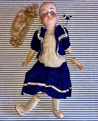 c. 1900 Factory Original 18'' Armand Marseille 390 German Bisque Head Doll