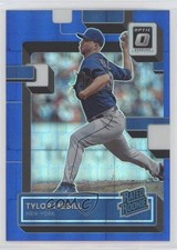 2022 Panini Donruss Optic Rated Rookie Blue Pandora Prizm 6/99 Tylor Megill 0r2f