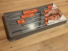 Snap-on Tools 1990s Nos Sealed Sddx80o 8pc Orange Hard Handle Screwdriver Set