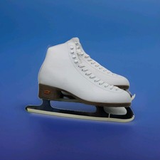 Riedell Women s Leather Figure Skates Size 10 US Model 110 White GR4 Blade