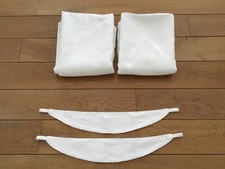 IKEA Anita Gardinen Vorhänge Schals Paar creme weiß floral Raffhalter