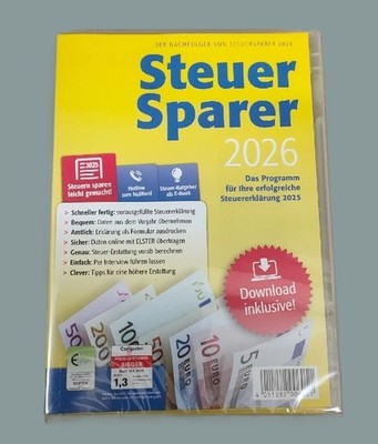 Lidl Steuer Sparer 2026 Steuersoftware für Steuererklärung 2025 NEU/OVP