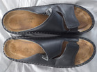 Naot Black Leather Cork Sole Stretch Slip-on Mule Sandals Size 40 (9) — photo 2