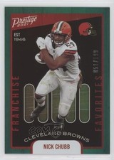2021 Panini Prestige Franchise Favorites Xtra Points Green 51/199 Nick Chubb 2qw