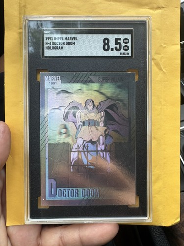 1991 Impel Marvel Universe Hologram #H-4 Doctor Doom SGC 8.5 NM-MT