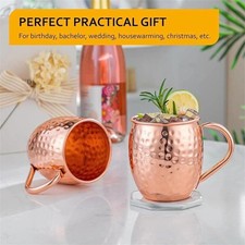 Copper Mug Copper Cup for Coffee Beer 410M 530M Beer Cocktail Coffee — image 7