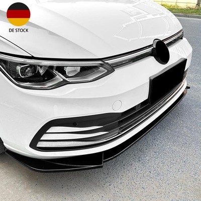 Spoilerschwert Frontspoiler Cuplippe für VW Golf MK8 2021+ Schwarz Glanz