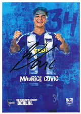 Maurice Covic, original Autogramm, Saison 2019/2020, Motiv Hertha BSC