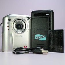 Fujifilm Digital Camera FinePix F601 3.1MP Silver Tested W/ Battery + Charger