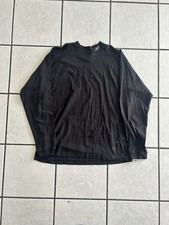 Vintage Reebok Shirt Mens Large Black Long Sleeve Made In USA Y2K 90s