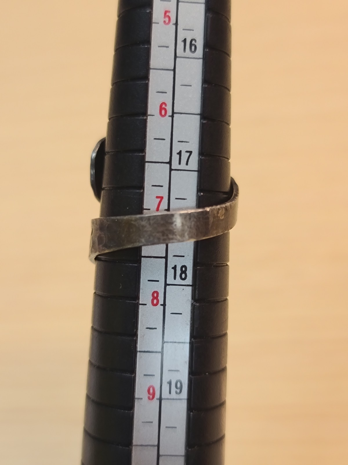 Sterling 925 Solid Silver Hammered Bypass Ring Ad… - image 14