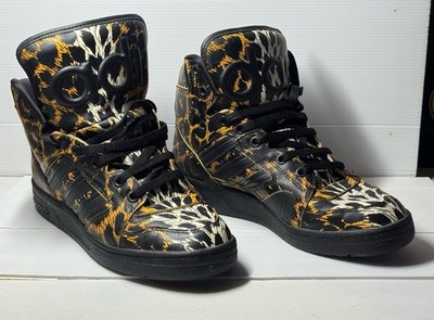 Adidas Schuhe Original Jeremy Scott Leopard Größe 42 Wie Neu