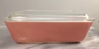 Vintage PYREX 503 Refrigerator Dish Flamingo Pink With Lid NICE