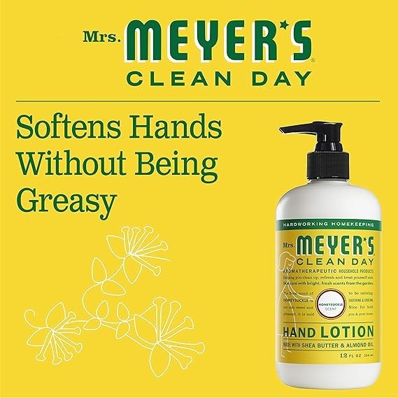 (Pack of 3) Mrs. Meyer's Clean Day Hand Lotion, Honeysuckle, 12 Oz.