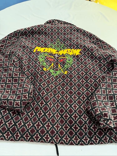 F*cking Awesome Embroidered Eyes Coaches Jacket Size XL See Measurements image 10