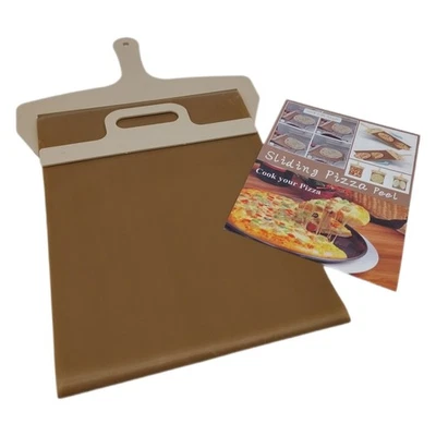WIOONI Pizzaschieber, Sliding Pizza Peel, Pizzaslider 58x30cm mit Griff und Anti