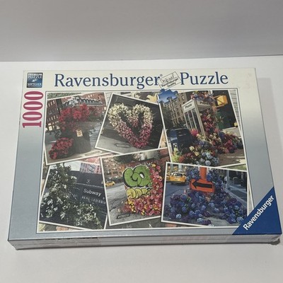 NEW SEALED Ravensburger NYC Flower Flash 1008PC Jigsaw Puzzle for Ages 12+