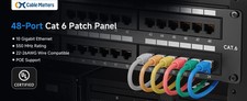 Cable Matters RJ45 110-Type 48-Port Cat6 2U Patch Panel