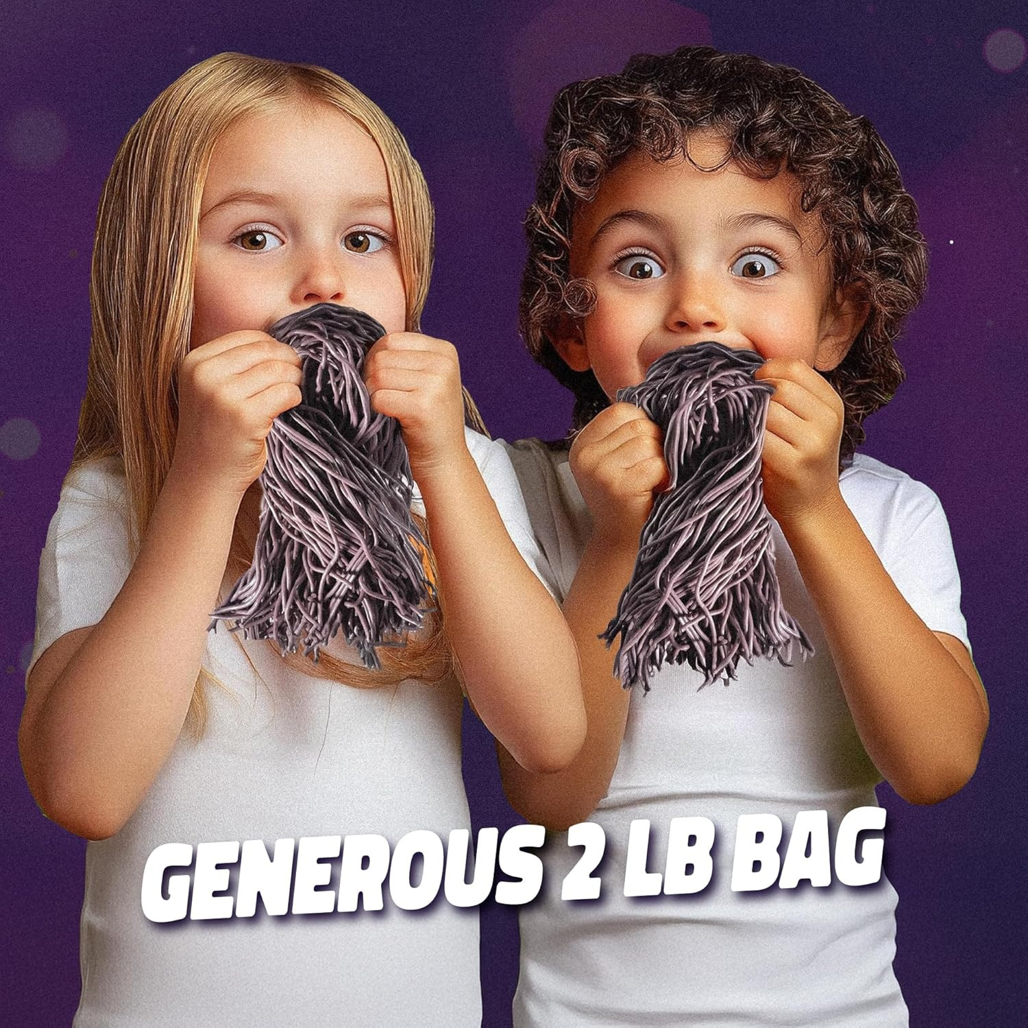 Gustaf'S Juicy Grape Licorice Laces - 2 Lb. Bag