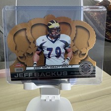 Pacific 2001 Crown Royale Jeff Backus Rookie #161/1750 Michigan Wolverines Card. rookie card picture