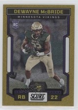 2023 Score Rookies Gold Dots 54/210 DeWayne McBride #333 0o3b