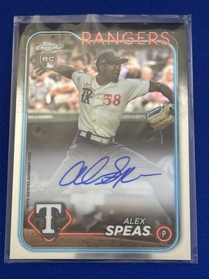   2024 Topps Chrome Baseball Rookie Auto #RA-ASP Alex SPEAS  