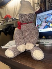 Handmade I Believe Sock Monkey OLD