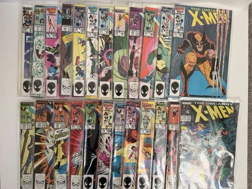 Lot Of 24 Vintage Uncanny X Men Comics
