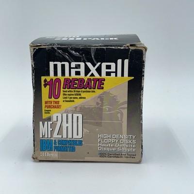 (27 Count) Maxwell MF2HD High Density Floppy Disks 3.5'' Formatted IBM Compatible