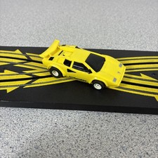 TYCO Lamborghini Countach Yellow Slot Car 440 Chassis Diablo Vtg Retro Electric