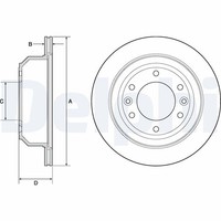 2X Delphi Bremsscheibe BG4692C FüR Hyundai TQ Travel Cargo Crdi