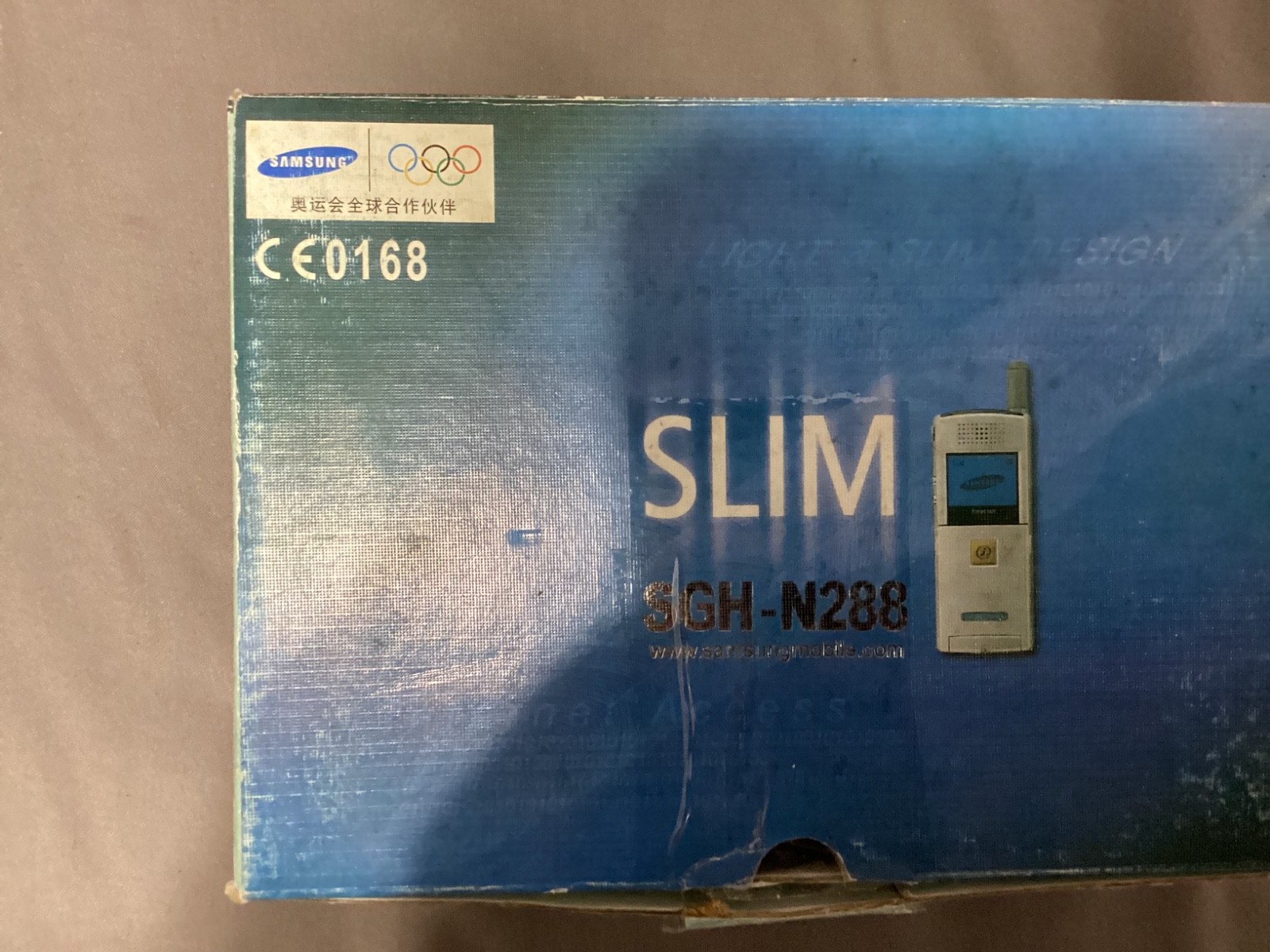 Samsung Slim SGH-N288 Blue International Overseas Small Phone