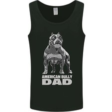 American Bully Dad Funny Fathers Day Dog Mens Vest Tank Top