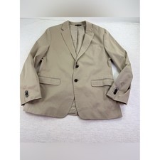 Banana Republic Men's 44R Two-Button chino Sport Coat in tan slim fit stretch